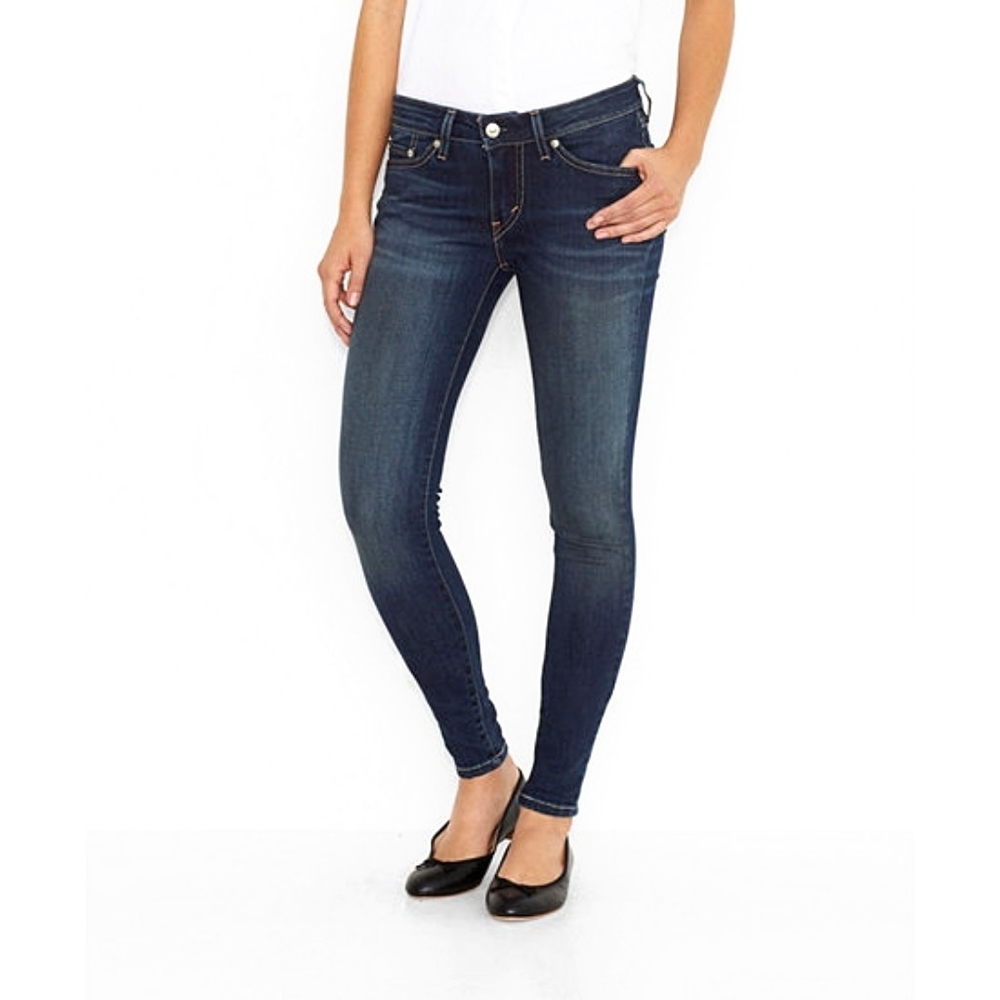 Levi's 535 Leggings dark wash jeans